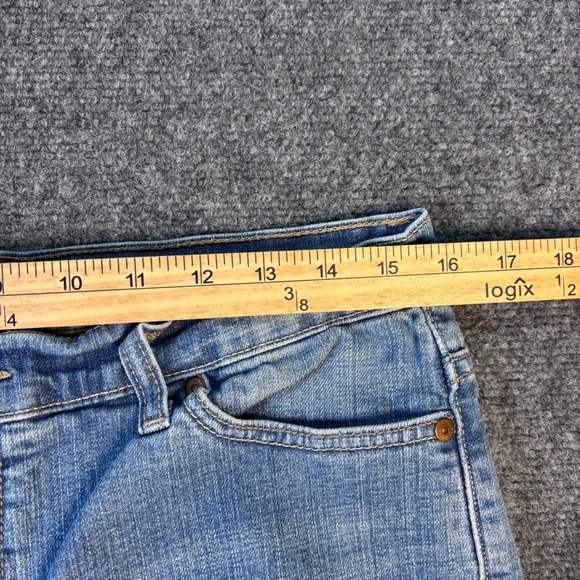 Levi's 512 Straight Jeans Women 14 Medium Blue Perfectly Slimming Denim Stretch - Picture 6 of 8